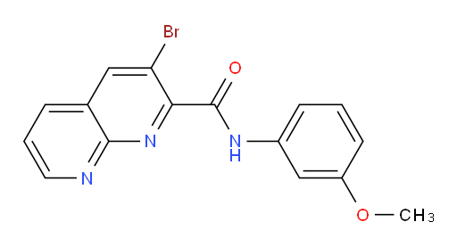 3-bromo-N-(3-methoxyphenyl)-1,8-naphthyridine-2-carboxamide