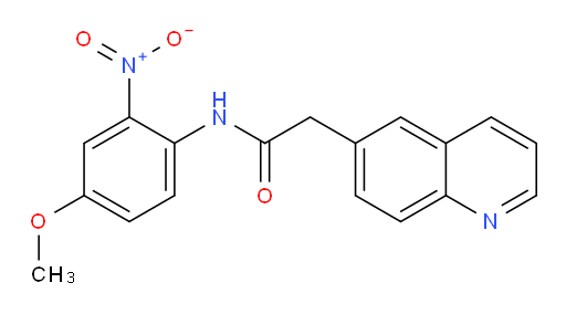 N-(4-methoxy-2-nitrophenyl)-2-(quinolin-6-yl)acetamide