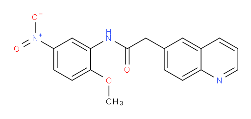 N-(2-methoxy-5-nitrophenyl)-2-(quinolin-6-yl)acetamide
