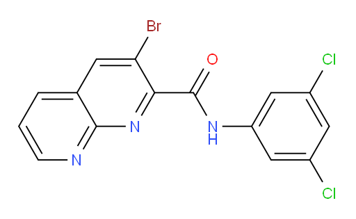 3-bromo-N-(3,5-dichlorophenyl)-1,8-naphthyridine-2-carboxamide
