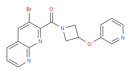 (3-bromo-1,8-naphthyridin-2-yl)(3-(pyridin-3-yloxy)azetidin-1-yl)methanone