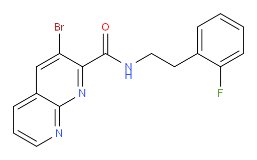 3-bromo-N-(2-fluorophenethyl)-1,8-naphthyridine-2-carboxamide
