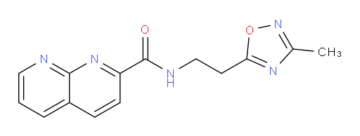 N-(2-(3-methyl-1,2,4-oxadiazol-5-yl)ethyl)-1,8-naphthyridine-2-carboxamide