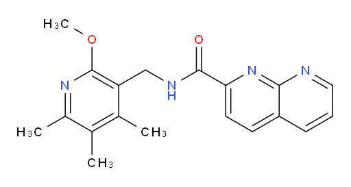 N-((2-methoxy-4,5,6-trimethylpyridin-3-yl)methyl)-1,8-naphthyridine-2-carboxamide