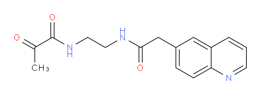 2-oxo-N-(2-(2-(quinolin-6-yl)acetamido)ethyl)propanamide