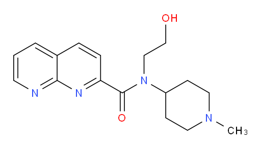 N-(2-hydroxyethyl)-N-(1-methylpiperidin-4-yl)-1,8-naphthyridine-2-carboxamide