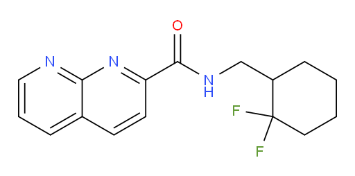 N-((2,2-difluorocyclohexyl)methyl)-1,8-naphthyridine-2-carboxamide