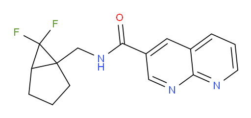 N-((6,6-difluorobicyclo[3.1.0]hexan-1-yl)methyl)-1,8-naphthyridine-3-carboxamide