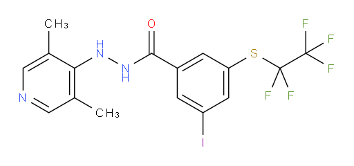 N'-(3,5-dimethylpyridin-4-yl)-3-iodo-5-((perfluoroethyl)thio)benzohydrazide