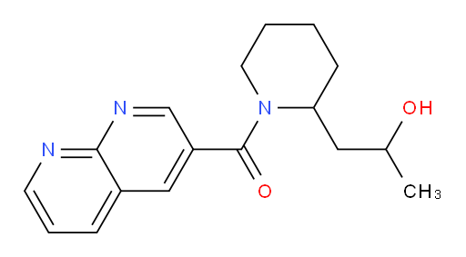 (2-(2-hydroxypropyl)piperidin-1-yl)(1,8-naphthyridin-3-yl)methanone