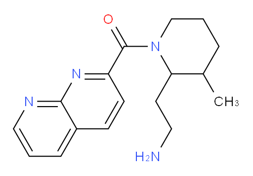 (2-(2-aminoethyl)-3-methylpiperidin-1-yl)(1,8-naphthyridin-2-yl)methanone