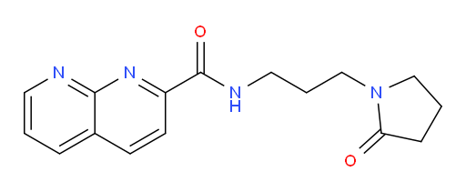 N-(3-(2-oxopyrrolidin-1-yl)propyl)-1,8-naphthyridine-2-carboxamide