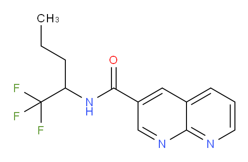 N-(1,1,1-trifluoropentan-2-yl)-1,8-naphthyridine-3-carboxamide