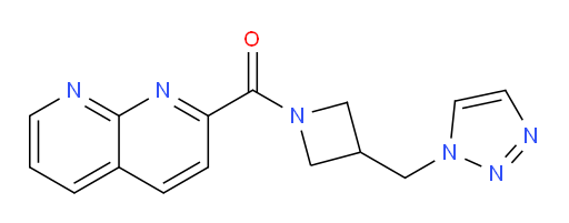 (3-((1H-1,2,3-triazol-1-yl)methyl)azetidin-1-yl)(1,8-naphthyridin-2-yl)methanone