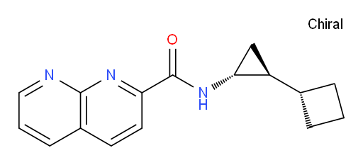 N-((1R,2S)-2-cyclobutylcyclopropyl)-1,8-naphthyridine-2-carboxamide