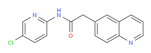 N-(5-chloropyridin-2-yl)-2-(quinolin-6-yl)acetamide