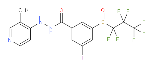 3-iodo-N'-(3-methylpyridin-4-yl)-5-((perfluoropropyl)sulfinyl)benzohydrazide