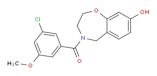 (3-chloro-5-methoxyphenyl)(8-hydroxy-2,3-dihydrobenzo[f][1,4]oxazepin-4(5H)-yl)methanone
