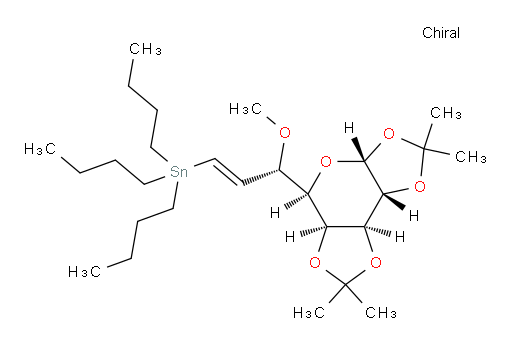 tributyl((S,E)-3-methoxy-3-((3aR,5R,5aS,8aS,8bR)-2,2,7,7-tetramethyltetrahydro-3aH-bis([1,3]dioxolo)[4,5-b:4',5'-d]pyran-5-yl)prop-1-en-1-yl)stannane