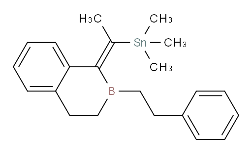 (E)-trimethyl(1-(2-phenethyl-3,4-dihydrobenzo[c]borinin-1(2H)-ylidene)ethyl)stannane