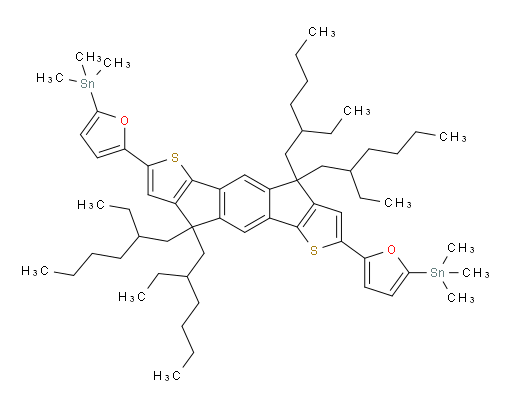 (5,5'-(4,4,9,9-tetrakis(2-ethylhexyl)-4,9-dihydro-s-indaceno[1,2-b:5,6-b']dithiophene-2,7-diyl)bis(furan-5,2-diyl))bis(trimethylstannane)