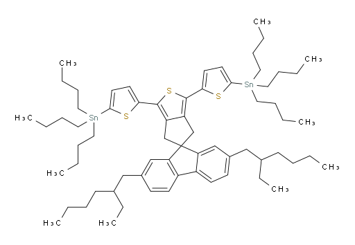 (5,5'-(2',7'-bis(2-ethylhexyl)-4,6-dihydrospiro[cyclopenta[c]thiophene-5,9'-fluorene]-1,3-diyl)bis(thiophene-5,2-diyl))bis(tributylstannane)