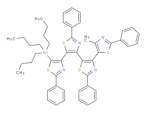 4'''-methyl-2,2',2'',2'''-tetraphenyl-5-(tributylstannyl)-4,5':4',5'':4'',5'''-quaterthiazole