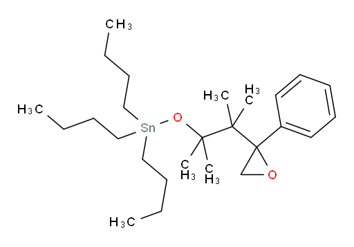 tributyl((2,3-dimethyl-3-(2-phenyloxiran-2-yl)butan-2-yl)oxy)stannane