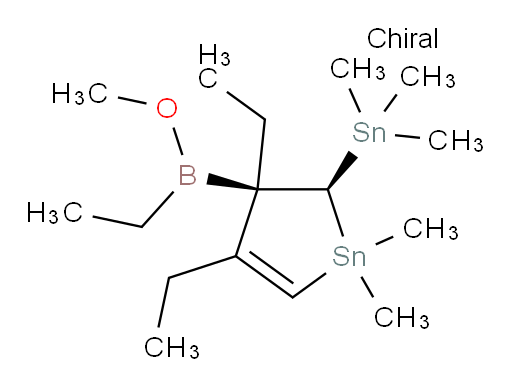 (2S,3S)-3,4-diethyl-3-(ethyl(methoxy)boryl)-1,1-dimethyl-2-(trimethylstannyl)-2,3-dihydro-1H-stannole