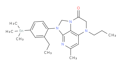 1-(2-ethyl-4-(trimethylstannyl)phenyl)-7-methyl-5-propyl-4,5-dihydro-1H-1,2a,5,8-tetraazaacenaphthylen-3(2H)-one