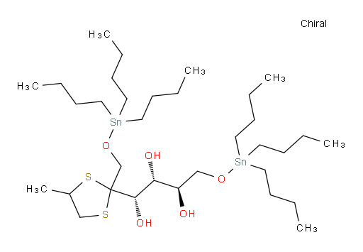 (1S,2R,3R)-1-(4-methyl-2-(((tributylstannyl)oxy)methyl)-1,3-dithiolan-2-yl)-4-((tributylstannyl)oxy)butane-1,2,3-triol