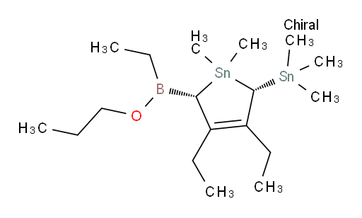 (2S,5S)-3,4-diethyl-2-(ethyl(propoxy)boryl)-1,1-dimethyl-5-(trimethylstannyl)-2,5-dihydro-1H-stannole
