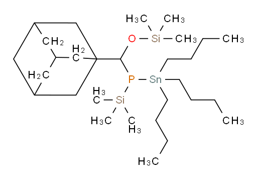 4-(adamantan-1-yl)-6,6-dibutyl-2,2-dimethyl-5-(trimethylsilyl)-3-oxa-5-phospha-2-sila-6-stannadecane