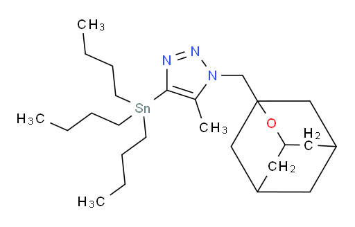 1-(2-oxaadamantan-1-ylmethyl)-5-methyl-4-(tributylstannyl)-1H-1,2,3-triazole
