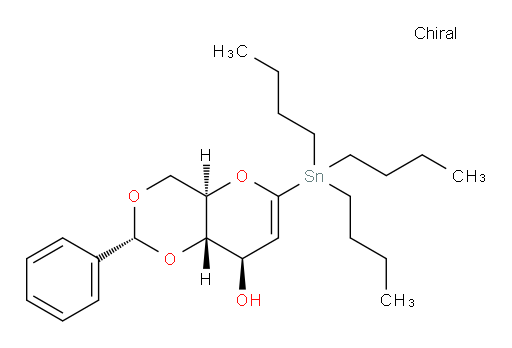 (2R,4aR,8R,8aS)-2-phenyl-6-(tributylstannyl)-4,4a,8,8a-tetrahydropyrano[3,2-d][1,3]dioxin-8-ol