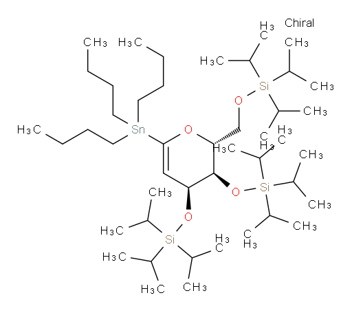 (((2R,3R,4S)-6-(tributylstannyl)-2-(((triisopropylsilyl)oxy)methyl)-3,4-dihydro-2H-pyran-3,4-diyl)bis(oxy))bis(triisopropylsilane)