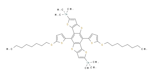 1,1′-[5,10-Bis[5-(octylthio)-2-thienyl]dithieno[2,3-d:2′,3′-d′]benzo[1,2-b:4,5-b′]dithiophene-2,7-diyl]bis[1,1,1-trimethylstannane]