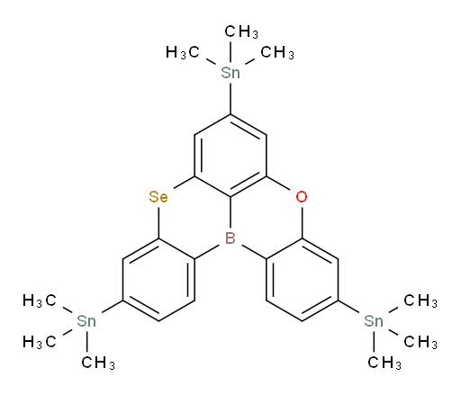 5-oxa-9-selena-13b-boranaphtho[3,2,1-de]anthracene-3,7,11-triyltris(trimethylstannane)