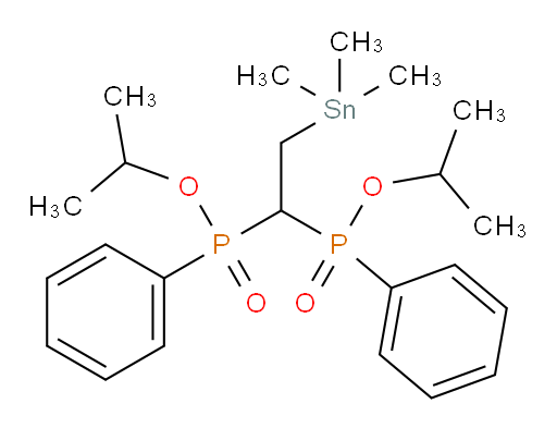 diisopropyl (2-(trimethylstannyl)ethane-1,1-diyl)bis(phenylphosphinate)