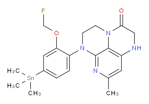 6-(2-(fluoromethoxy)-4-(trimethylstannyl)phenyl)-8-methyl-1,2,5,6-tetrahydro-1,3a,6,7-tetraazaphenalen-3(4H)-one