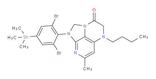 5-butyl-1-(2,6-dibromo-4-(trimethylstannyl)phenyl)-7-methyl-4,5-dihydro-1H-1,2a,5,8-tetraazaacenaphthylen-3(2H)-one