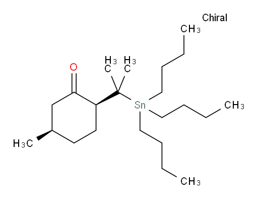 (2S,5R)-5-甲基-2-(2-(三丁基锡基)丙-2-基)环己酮