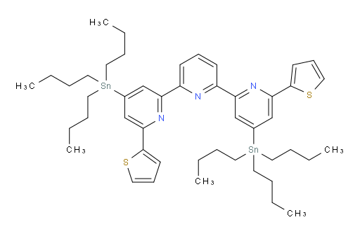 6,6''-二(噻吩-2-基)-4,4''-双(三丁基锡基)-2,2':6',2''-三联吡啶