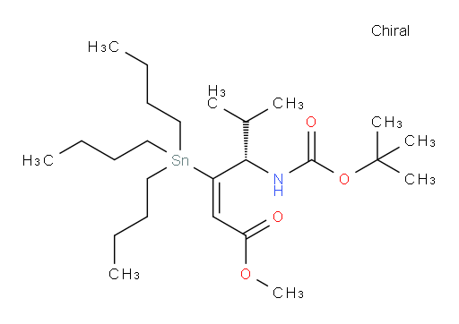 (S,E)-甲基 4-(BOC-氨基)-5-甲基-3-(三丁基锡基)己-2-烯酸酯