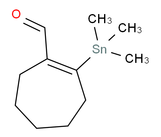 2-(三甲基锡基)环庚-1-烯甲醛