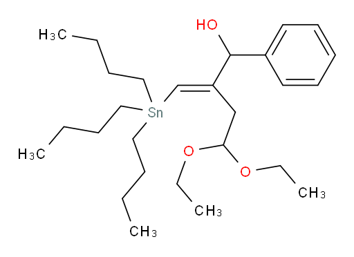 (E)-4,4-二乙氧基-1-苯基-2-((三丁基锡基)亚甲基)丁-1-醇