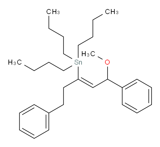 (Z)-三丁基(1-甲氧基-1,5-二苯基戊-2-烯-3-基)锡烷