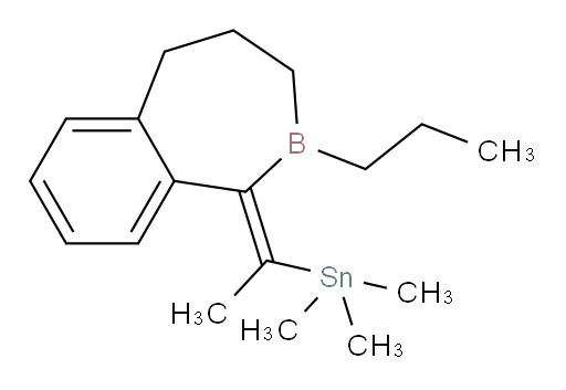 (E)-三甲基(1-(2-丙基-2,3,4,5-四氢-1H-苯并[c]borepin-1-亚基)乙基)锡烷
