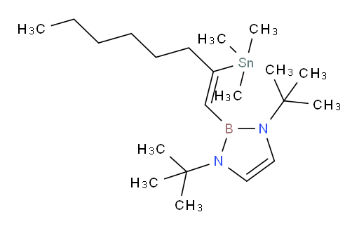(Z)-1,3-双-叔丁基-2-(2-(三甲基锡基)辛-1-烯-1-基)-2,3-二氢-1H-1,3,2-二氮杂borole