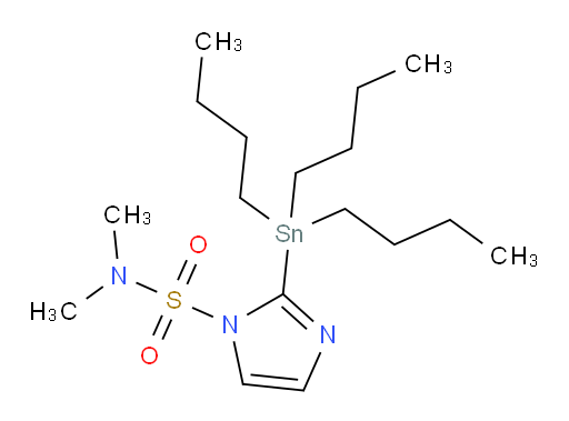 N,N-二甲基-2-(三丁基锡基)-1H-咪唑-1-磺酰胺